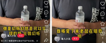 盲人吃了云南毒蘑菇,会不会看见小人?
