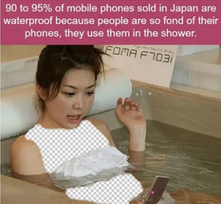 为什么日本几乎所有的手机都是防水的?