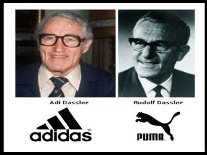 彪马PUMA、阿迪ADIDAS的创始人是亲兄弟